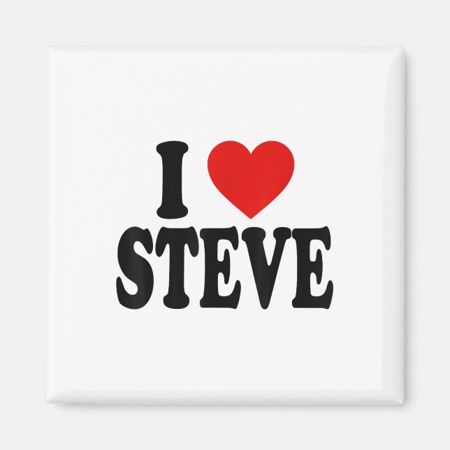 Imán I Heart Love Steve _1 (Frente)