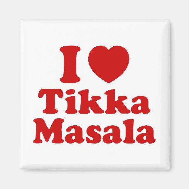 Imán I Heart (Love) Tikka Masala (Frente)