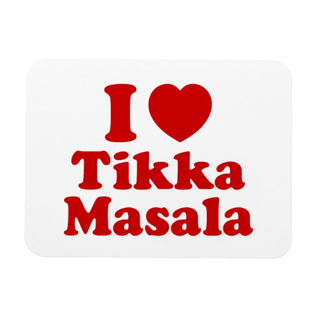 Imán I Heart (Love) Tikka Masala (Horizontal)
