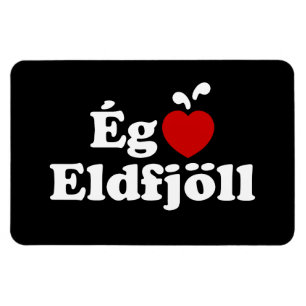 Imán I Heart (Love) Volcanes [Ég Elska Eldfjöll]
