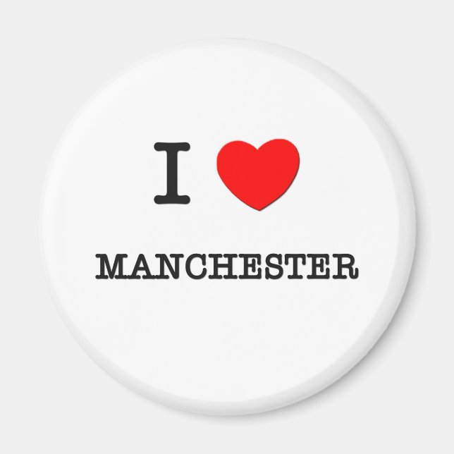 Imán I Heart MANCHESTER (Frente)
