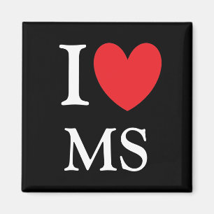 Imán I Heart Mississippi Magnet
