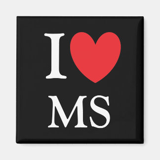 Imán I Heart Mississippi Magnet
