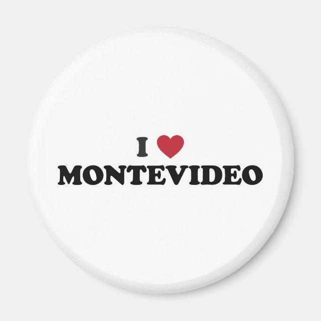 Imán I Heart Montevideo Uruguay (Frente)