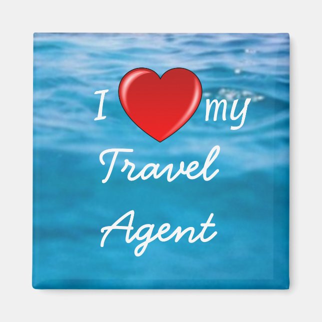 Imán I Heart My Travel Agent imnet (Frente)