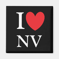 I Heart Nevada Magnet