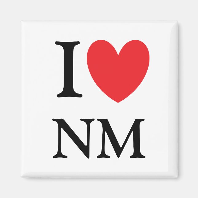 Imán I Heart New Mexico Magnet (Frente)