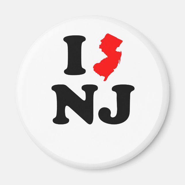 Imán I Heart NJ (Frente)