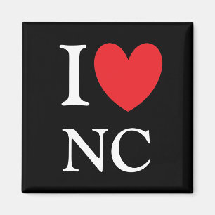 Imán I Heart North Carolina Magnet