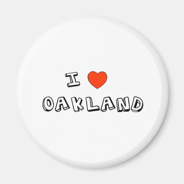 Imán I Heart Oakland (Frente)