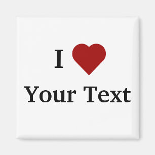Imán I Heart (personalizado)
