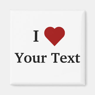 Imán I Heart (personalizado)