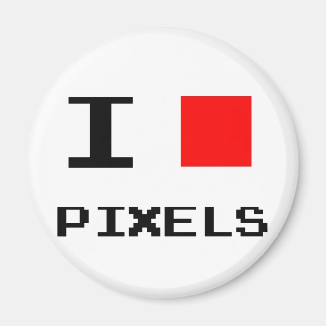 Imán I Heart Pixels (Frente)