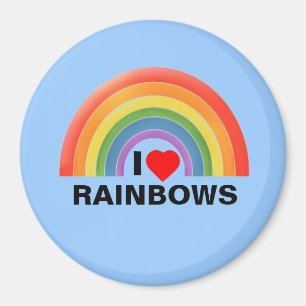 Imán "I Heart Rainbows" Fridge Magnet