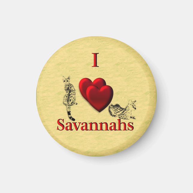 Imán I Heart Savannahs Magnet (Frente)
