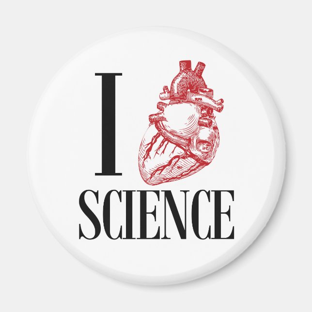 Imán I heart science (Frente)