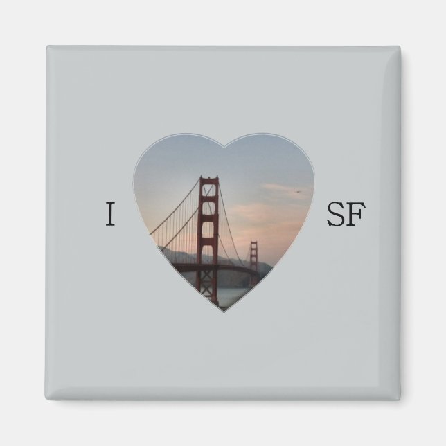 Imán I Heart SF (Frente)