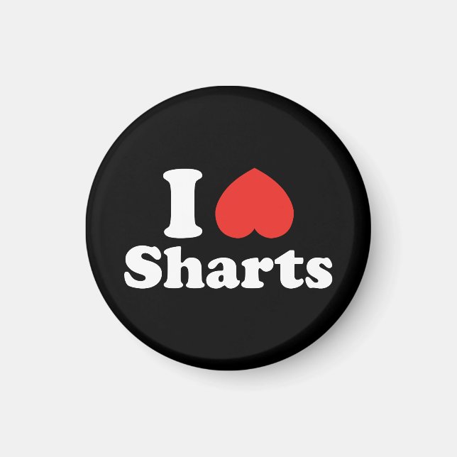 Imán I Heart Sharts (Frente)