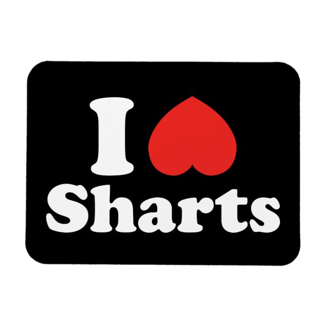 Imán I Heart Sharts (Horizontal)