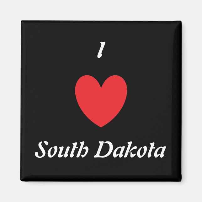 Imán I Heart South Dakota Magnet (Frente)