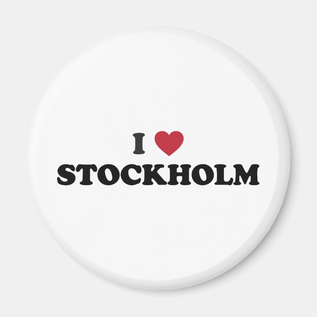 Imán I Heart Stockholm Suecia (Frente)