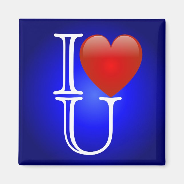 Imán I Heart U Magnet (Frente)