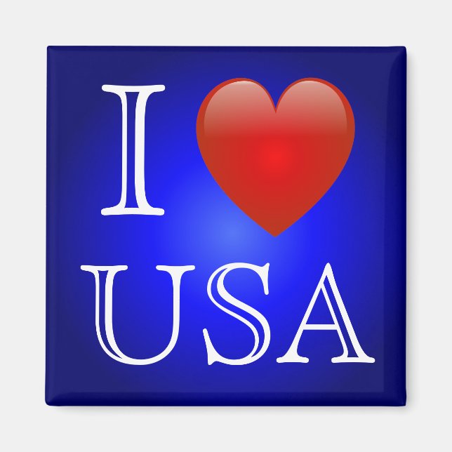 Imán I Heart USA Magnet (Frente)