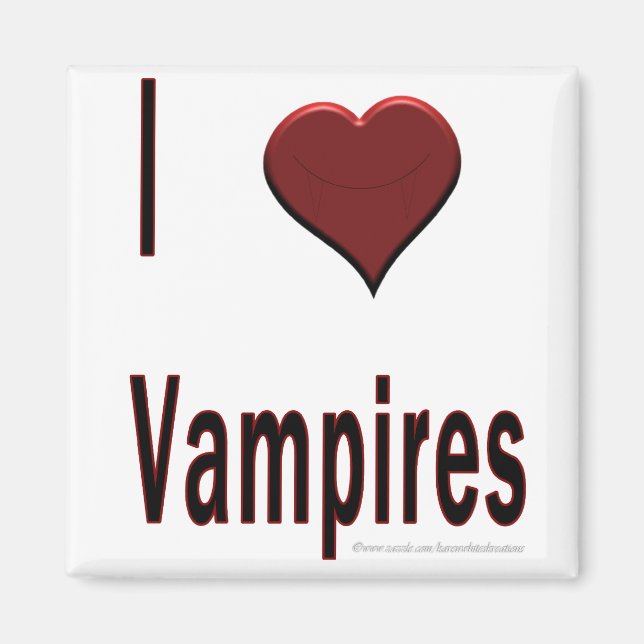 Imán I Heart Vampires Magnet (Frente)