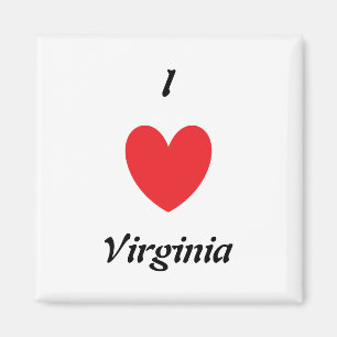 Imán I Heart Virginia Magnet