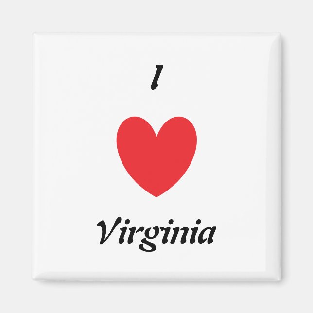 Imán I Heart Virginia Magnet (Frente)