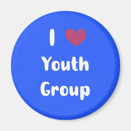 Imán I Heart Youth Group Magnet