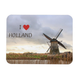 Imán I ♥ Holland  Flexibler Fotomagnet 