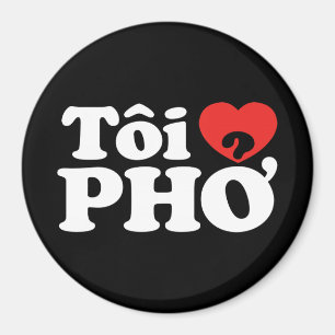 Imán I lengua vietnamita de Pho del corazón (amor) (