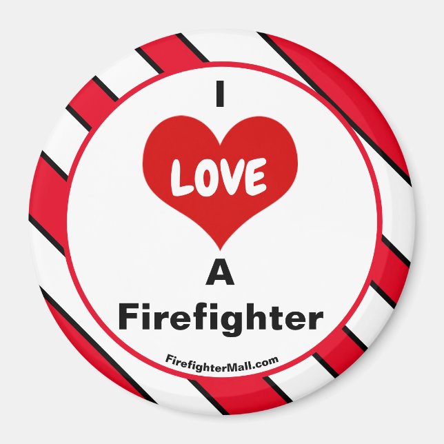 Imán I Love A Firefighter (Frente)