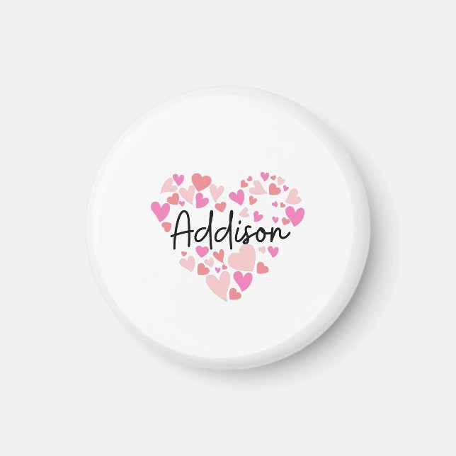 Imán I love Addison (Frente)