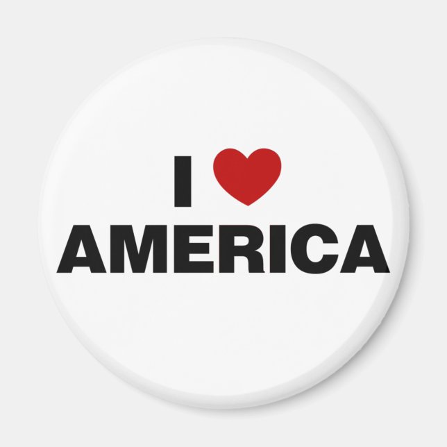 Imán I Love America (Frente)