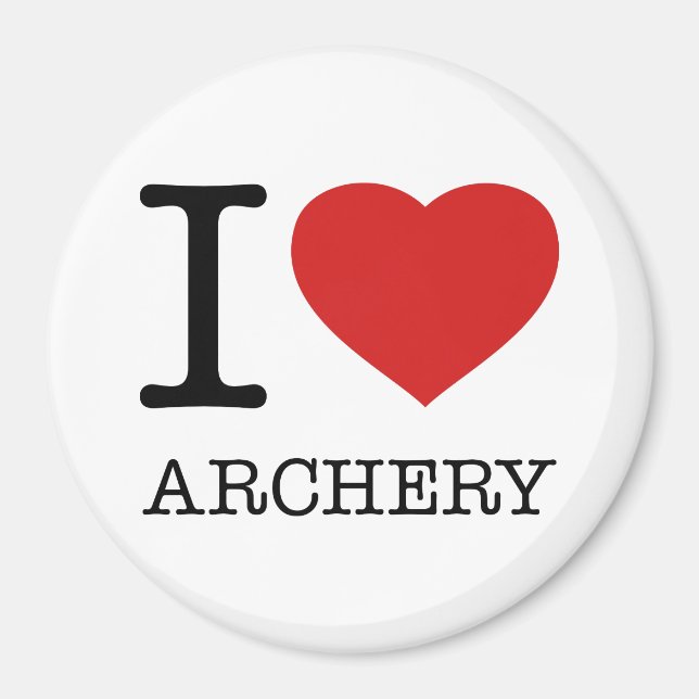 IMÁN I LOVE ARCHERY (Frente)