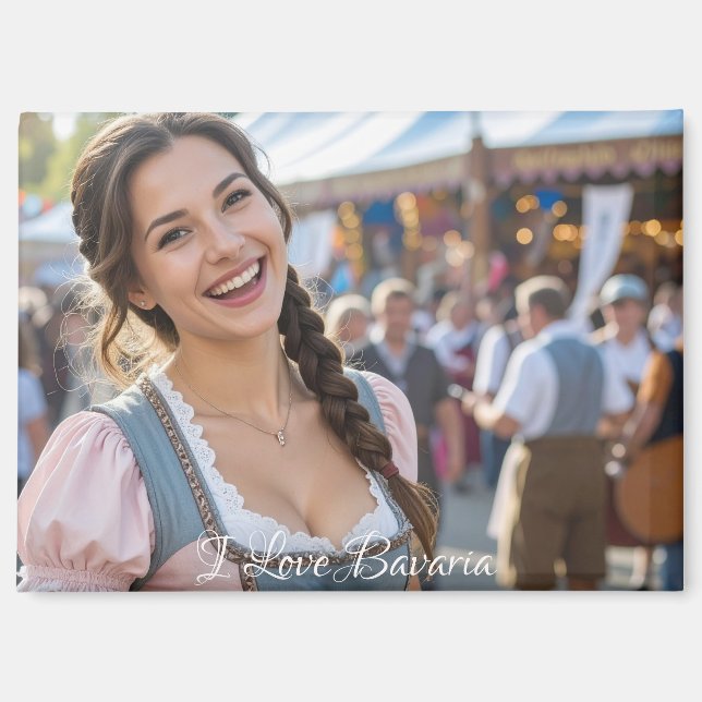 IMÁN I LOVE BAVARIA (Anverso)