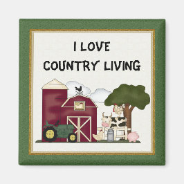 Imán I Love Country Living Magner