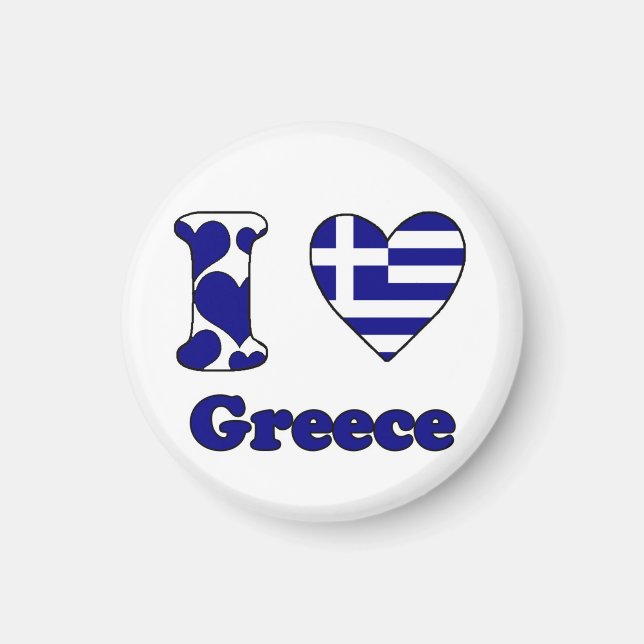 Imán I love Greece magnet (Frente)