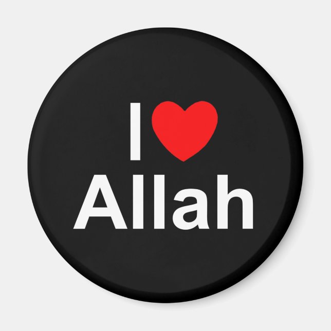 Imán I Love (Heart) Allah (Frente)