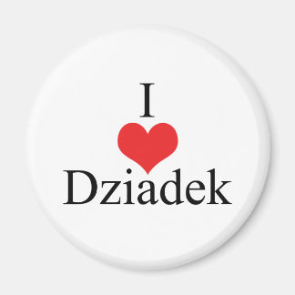 Imán I Love (Heart) Dziadek