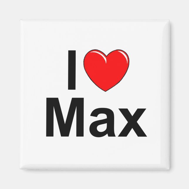 Imán I Love (Heart) Max (Frente)