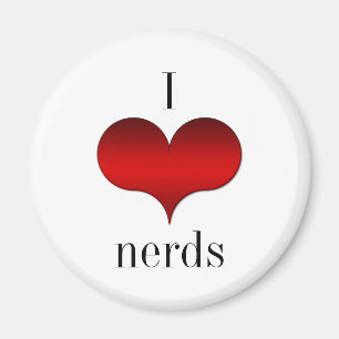 Imán I Love (Heart) Nerds Magnet