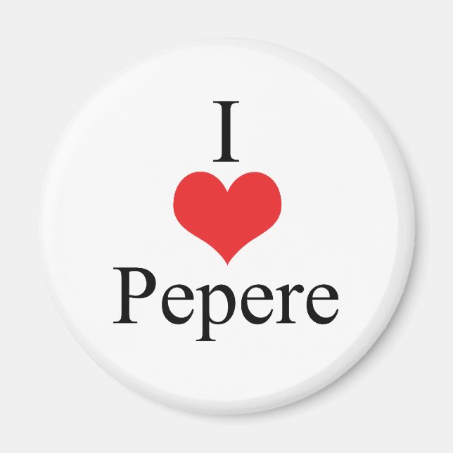 Imán I Love (Heart) Pepere (Frente)