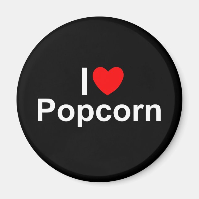 Imán I Love (Heart) Popcorn (Frente)