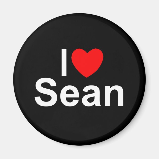 Imán I Love (Heart) Sean (Frente)