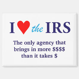 Imán I Love Heart the IRS