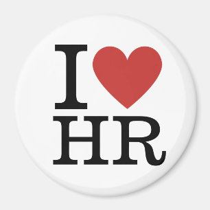 Imán I ❤️ Love HR - Departamento de Recursos Humanos -