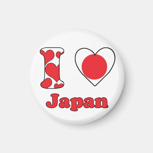Imán I love Japan magnet (Frente)